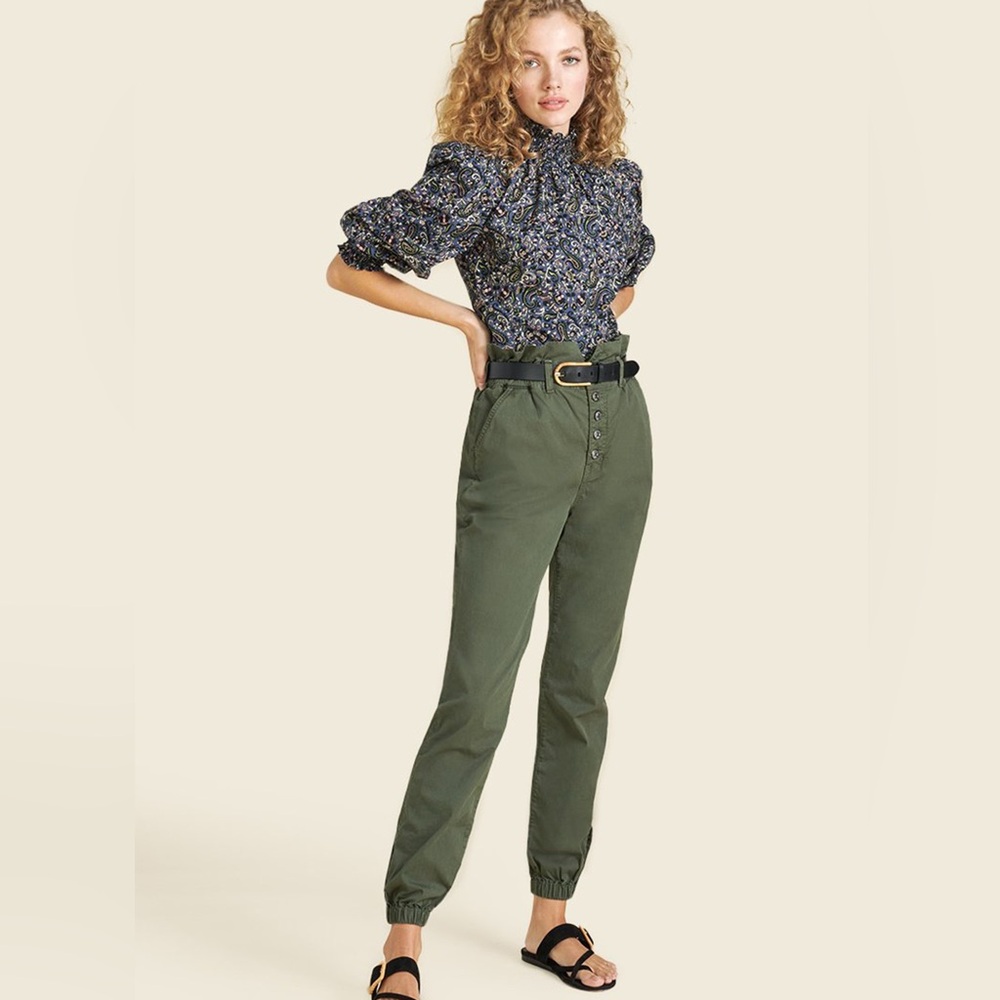 Veronica Beard - Tedi High-Waist Button-Fly Pants - Picture 2 of 6